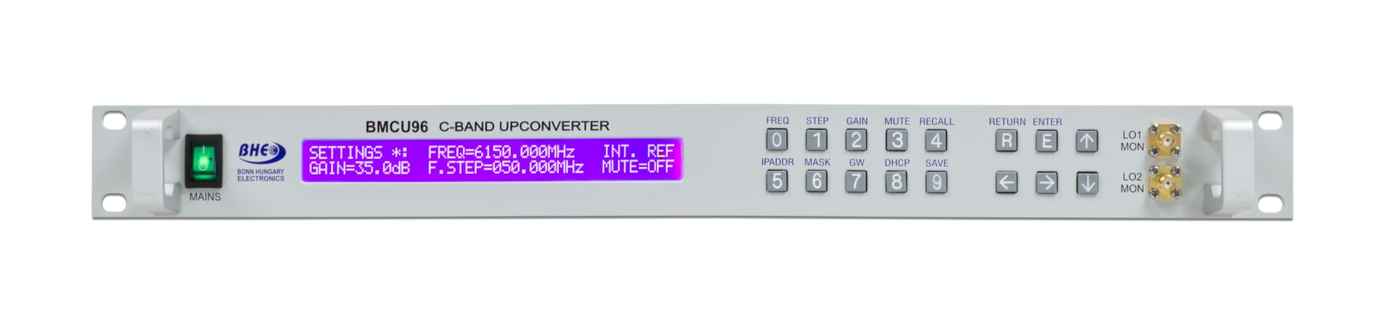 BMCU96 - C-band upconverter 70MHz to 5850 to 6450 MHz